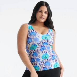 Knix Luxelift Evolution Tank Painted Bloom Built In Bra Size M+